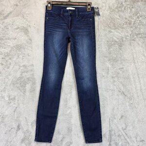 Abercrombie & Fitch Jean Legging Womens 0R 25x29 Blue Skinny Stretch Denim Pants